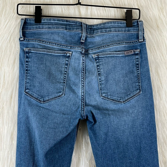 Joes Jeans Womens Skinny Ankle Stretch Medium Wash Mid Rise Raw Hem Zip Denim 27 - Picture 5 of 10